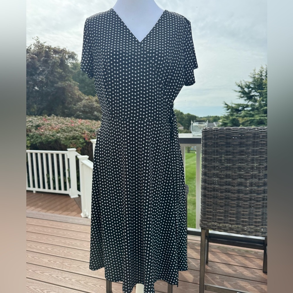 NWT Kaileigh Arnett Faux Wrap Knit Dress